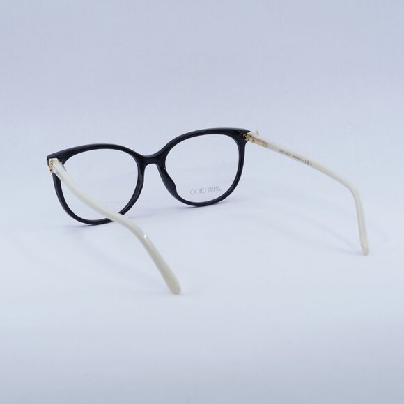🕶️ New Jimmy Choo JC309 09HT 00 Eyeglasses - Black/White Frame 53mm - Picture 4 of 11